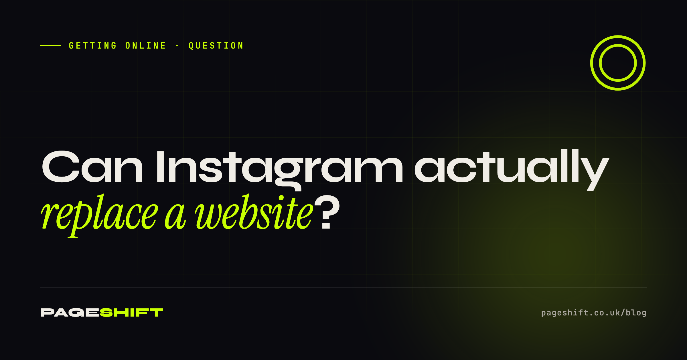 Can I Just Use Instagram Instead of a Website for My Business?