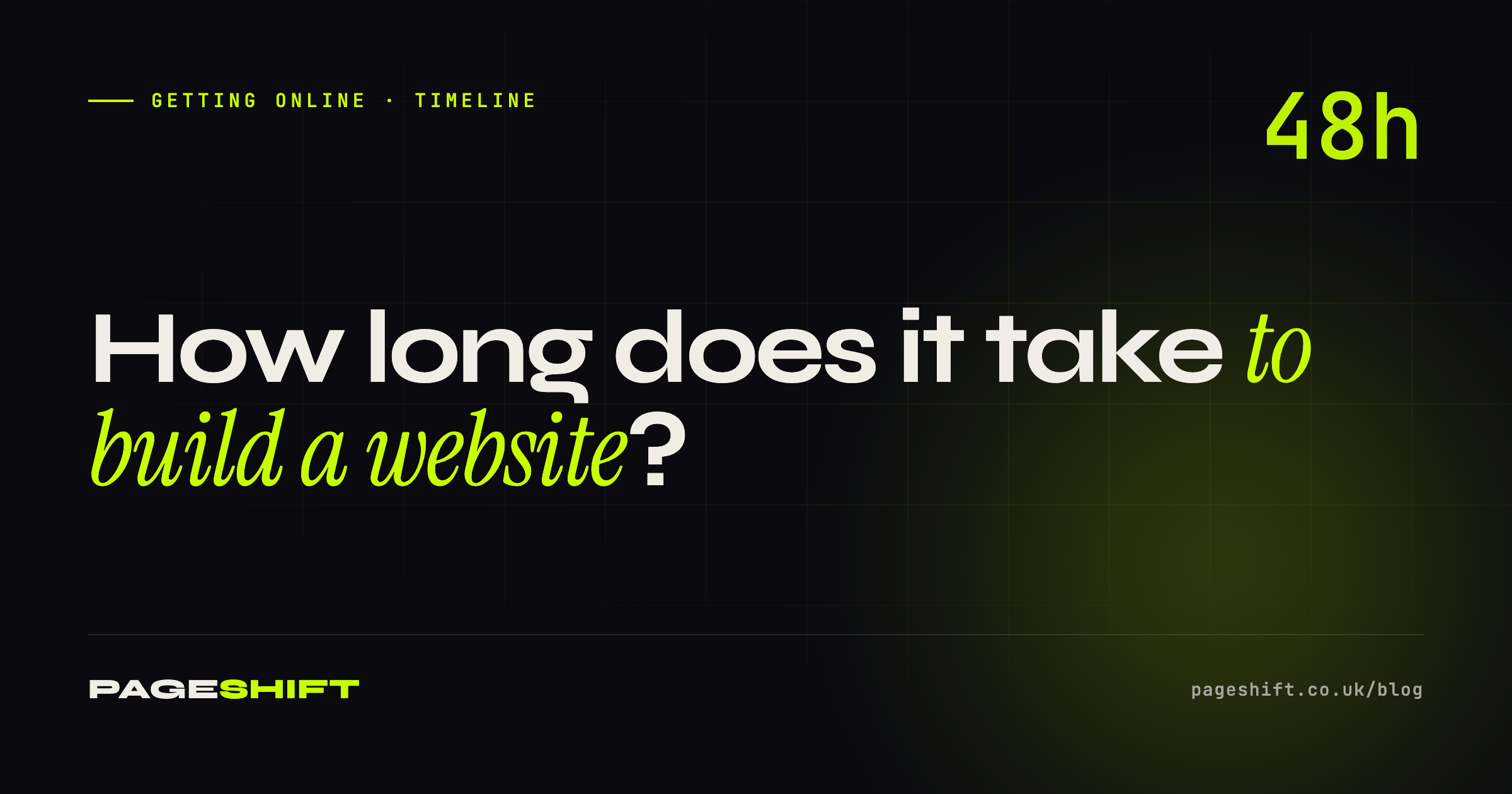 How Long Does It Take to Build a Website?