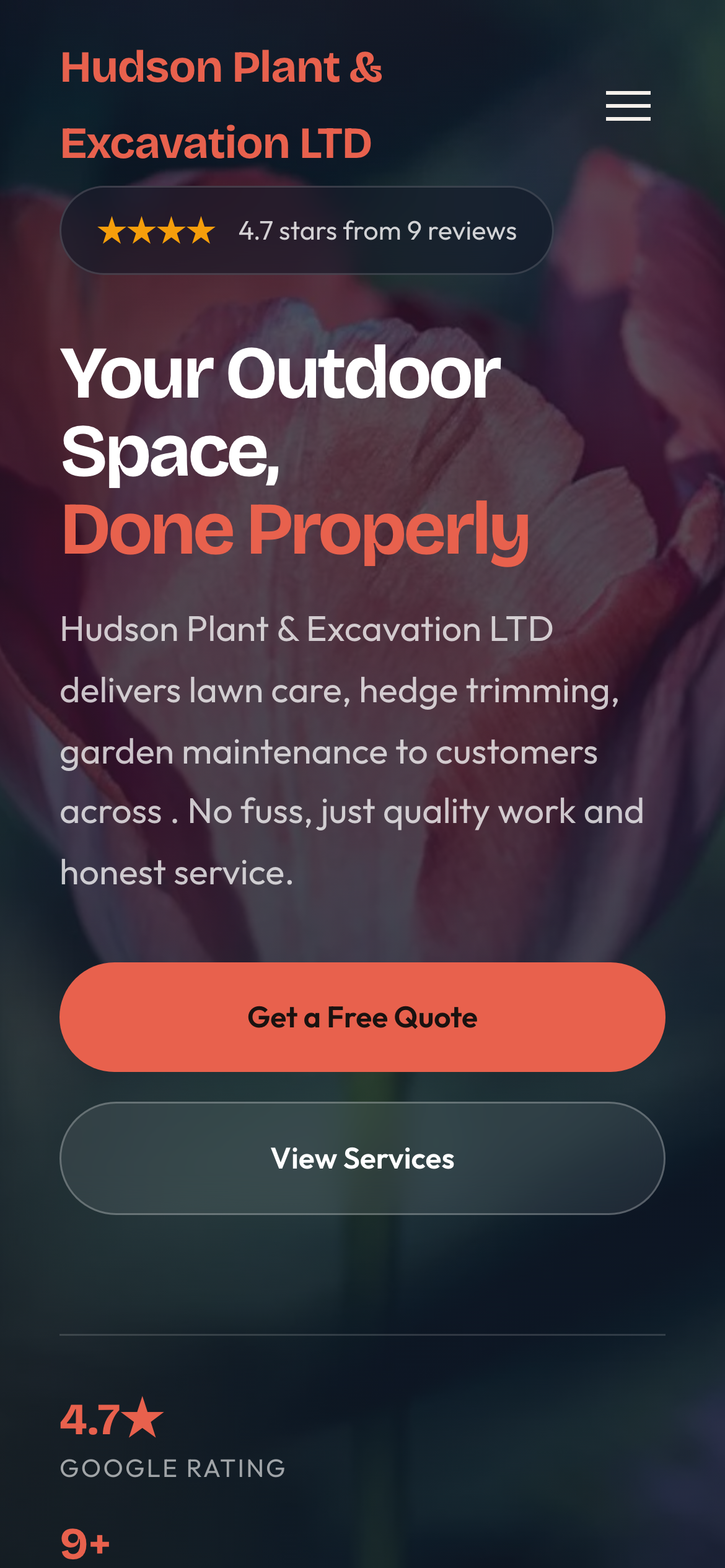 Hudson Plant Excavation website